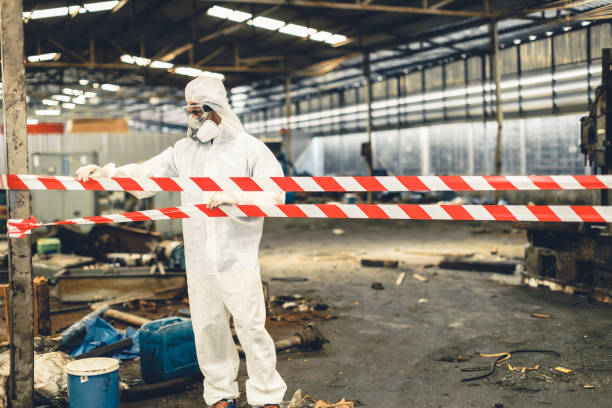 Professional Biohazard technician working in McLean, VA
